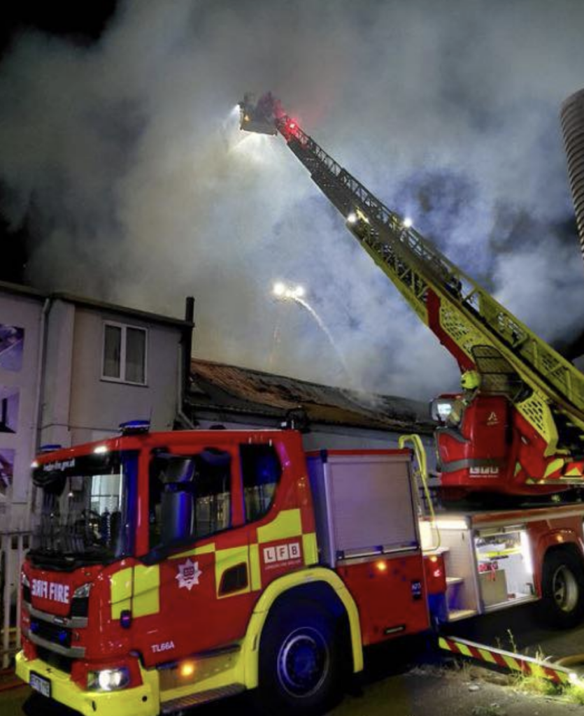 Major Warehouse Fire Near North Circular Prompts London Fire Brigade Action