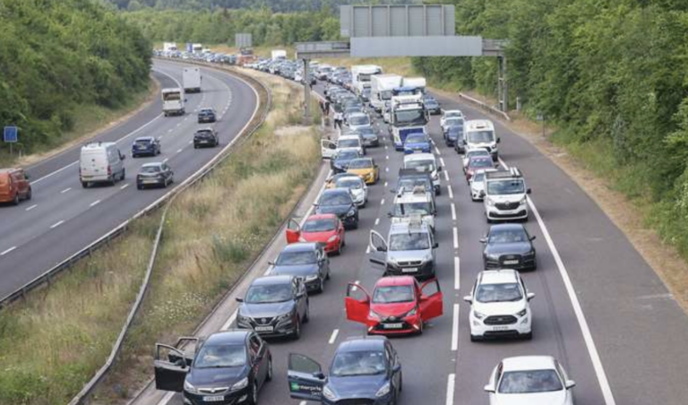 M25 Lorry Collision Results in Diesel Spill and Extended Delays Near Sevenoaks