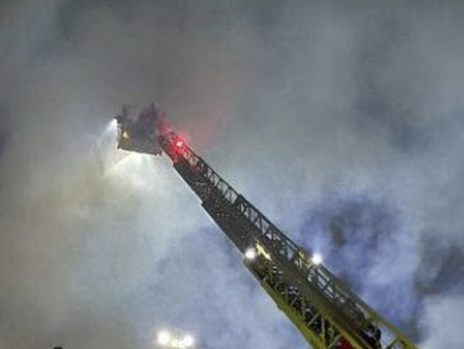 Large Warehouse Fire Breaks Out in Business Park, Fire Services Respond