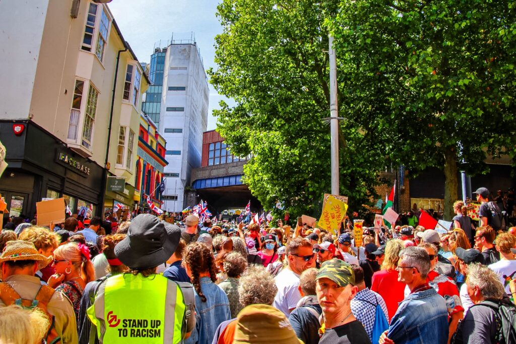Eight Arrested During Large Protest in City Centre