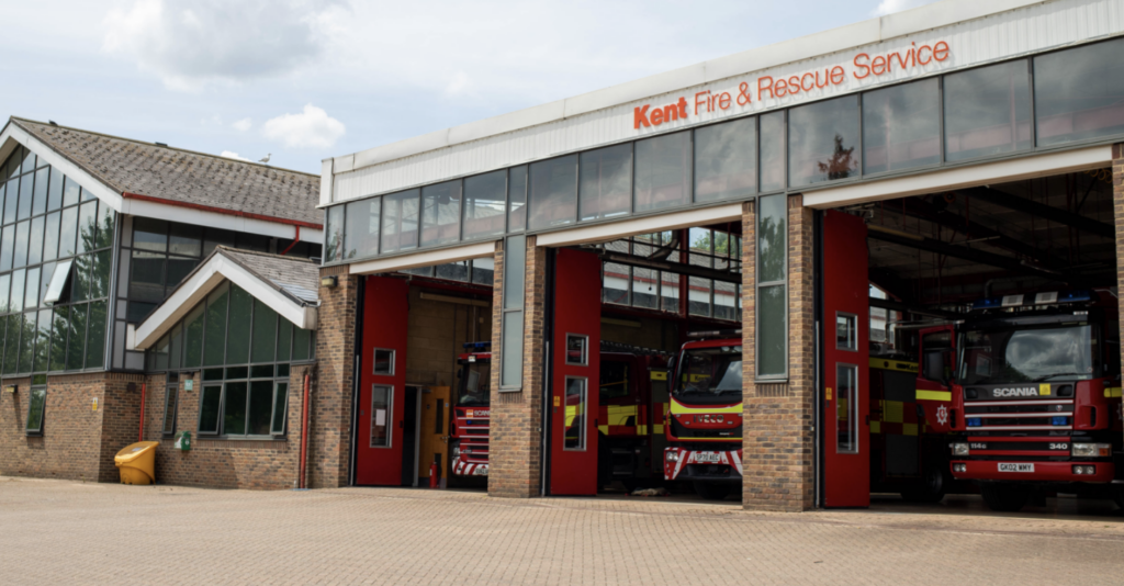 Kent Fire Service Extinguishes BBQ Fire in Chatham