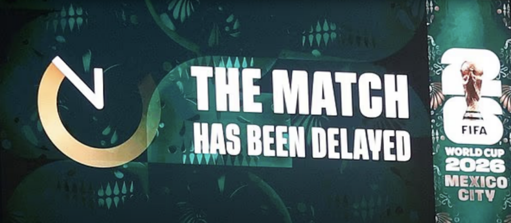 England vs Mexico Match Postponed Due to Electrical Storm at Azteca Stadium