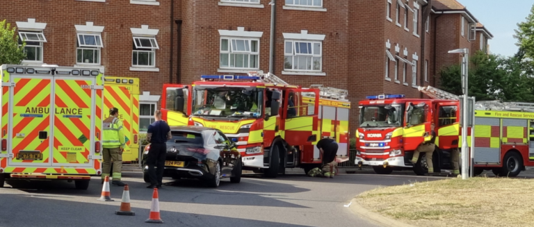 Child seriously injured in lorry collision as man arrested in Ongar